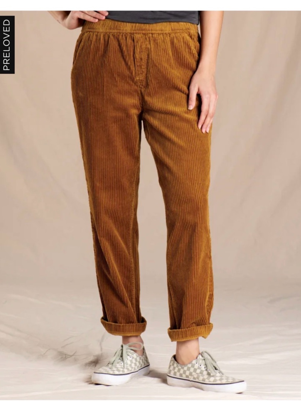Del Rey pull on pant. Corduroy